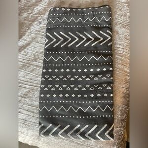 Black and White Patterned Shower curtain